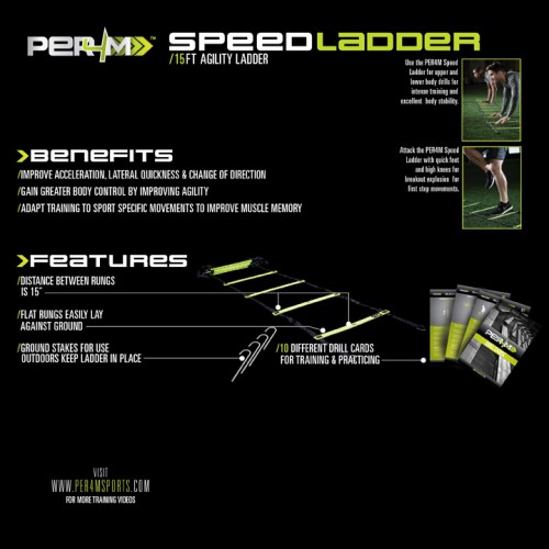 картинка Лестница для функциональных тренировок PER4M Speed Ladder от магазина K4SPEED